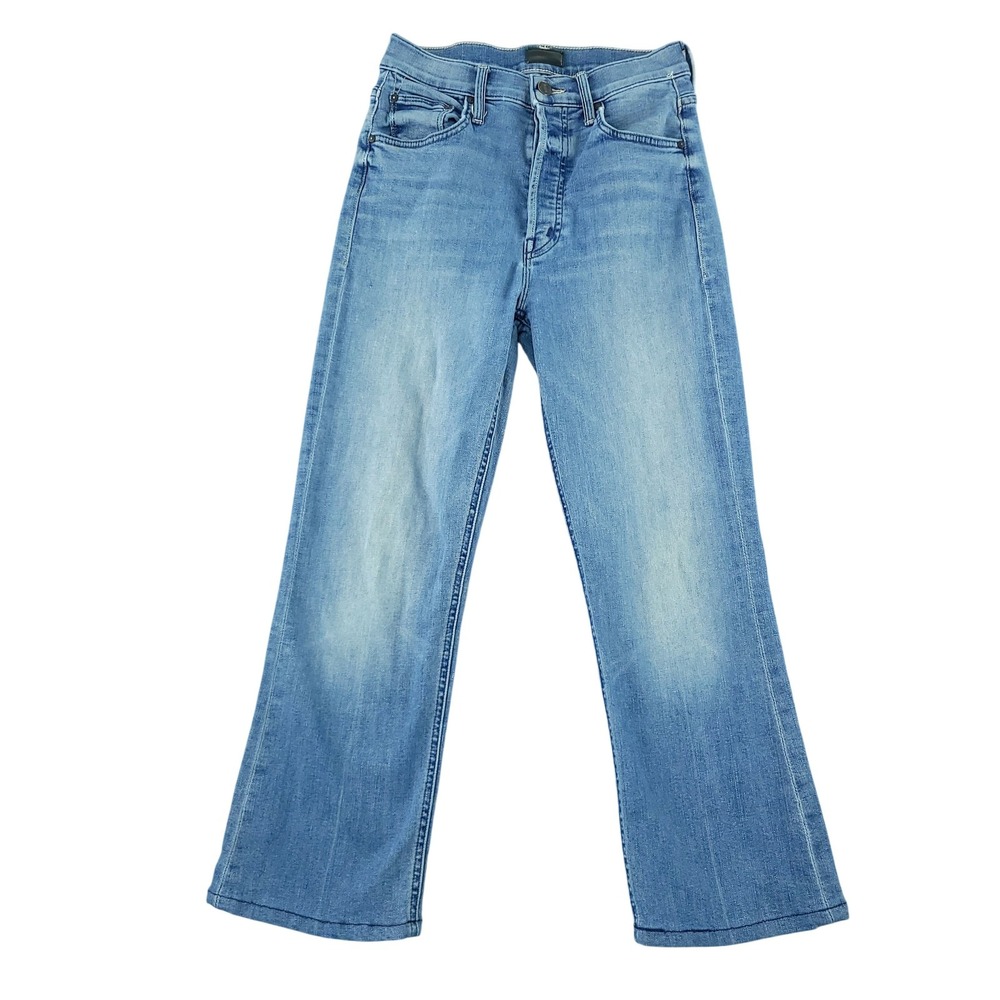 Mother The Tripper Ankle Jeans Womens 24 Blue Light Wash High Rise Denim 24x23